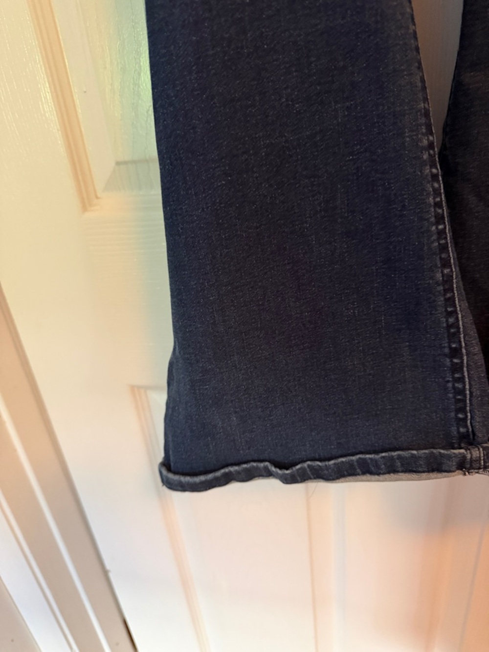 Denim&Co Black Flare Wide-Leg Jeans - Picture 2 of 5